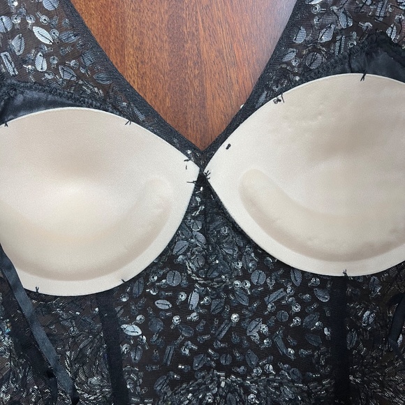 Dancing Queen Beaded Cocktail Dress Black NWOT Size Large - Picture 11 of 16